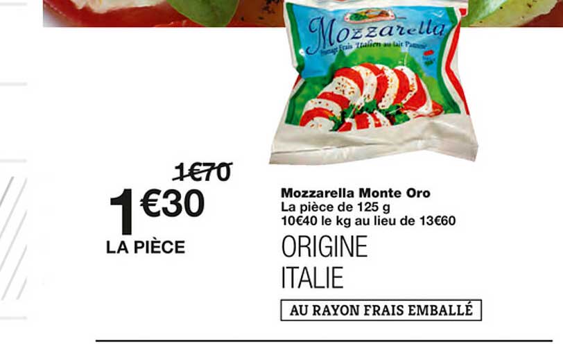 mozzarella monte oro
