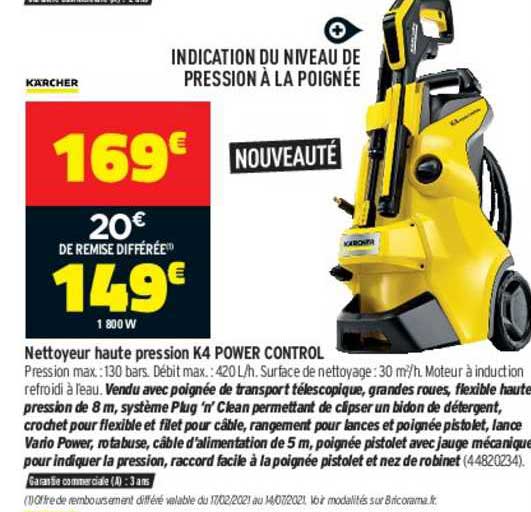 nettoyeur haute pression k4 power control kärcher