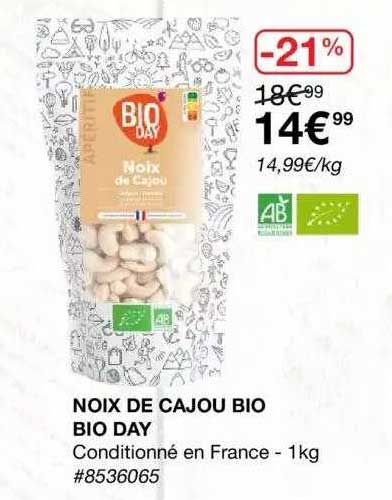 noix de cajou bio bio day
