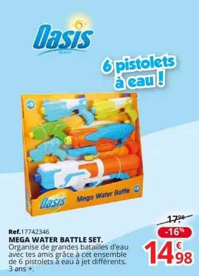 oasis mega water battle set