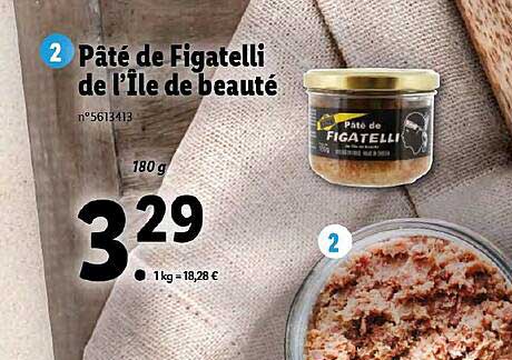 pate de figatelli de l'ile de beaute