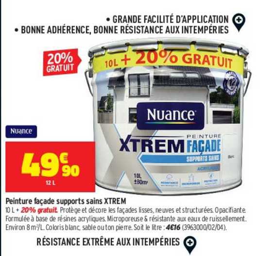 Peinture Façade Supports Sains Xtrem