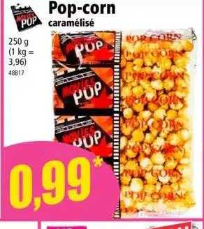pop-corn caramelise