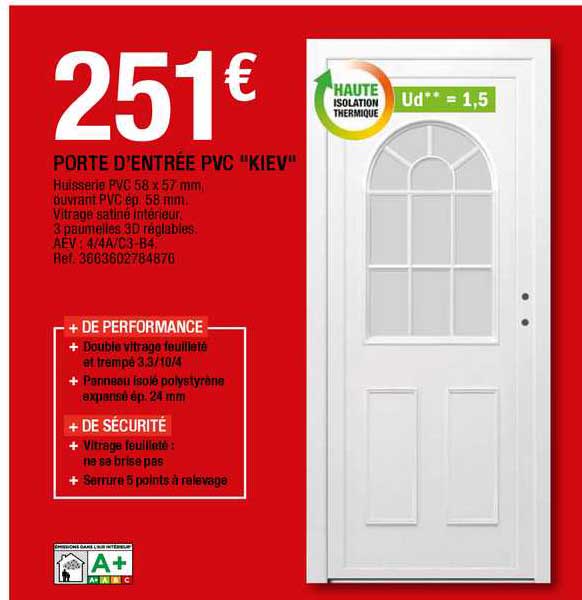 porte d'entrée pvc "kiev"