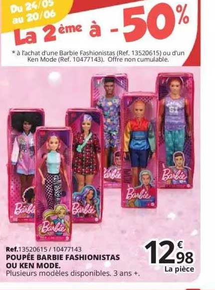 poupee barbie fashionistas ou ken mode