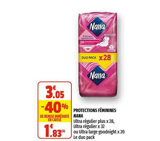 protections féminines nana