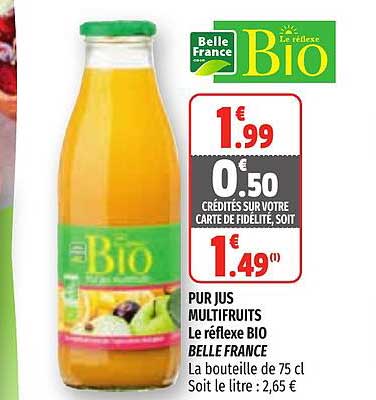 pur jus multifruits le réflexe bio belle france