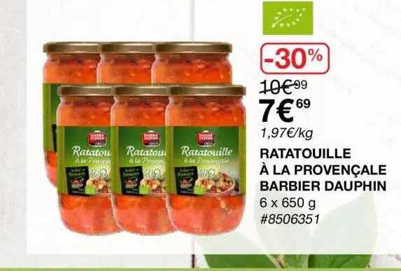 ratatouille a la provencale barbier dauphin