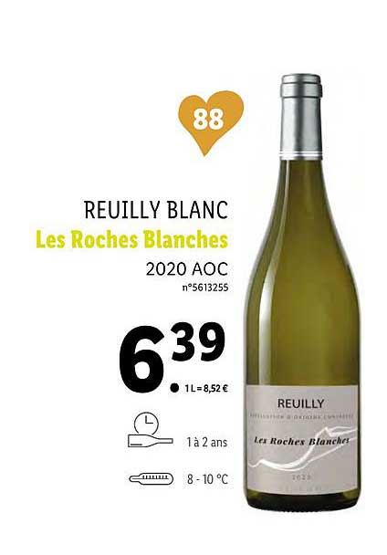 reuilly blanc les roches blanches