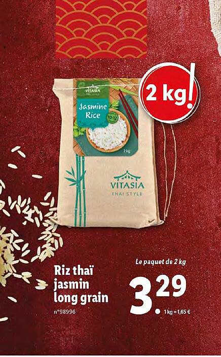Riz Thai Jasmin Long Grain