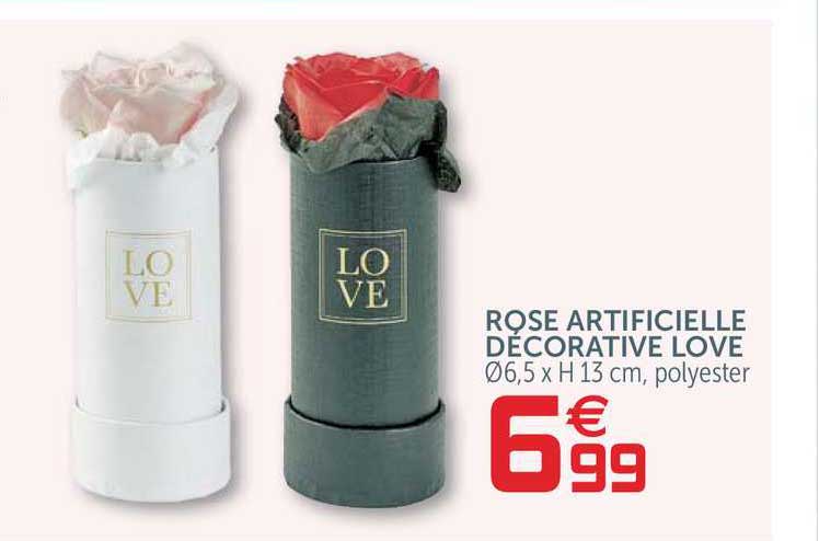 rose artificielle décorative love