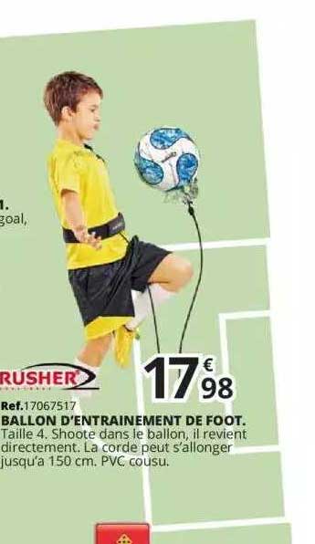 rusher ballon d'entrainement de foot