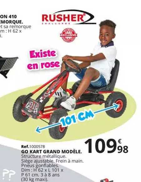 rusher go kart grand modele