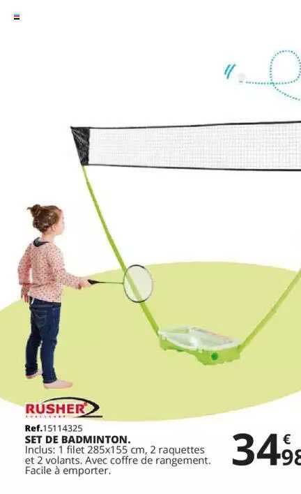 rusher set de badminton
