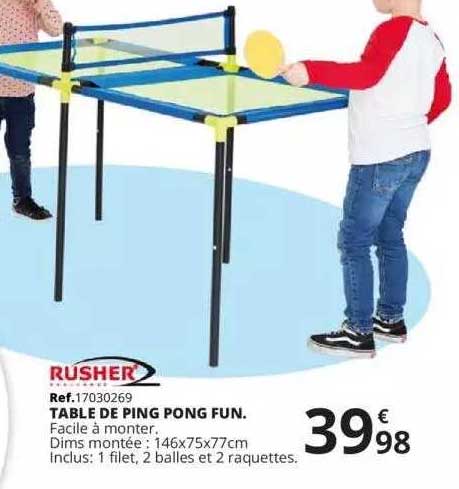 rusher table de ping pong fun