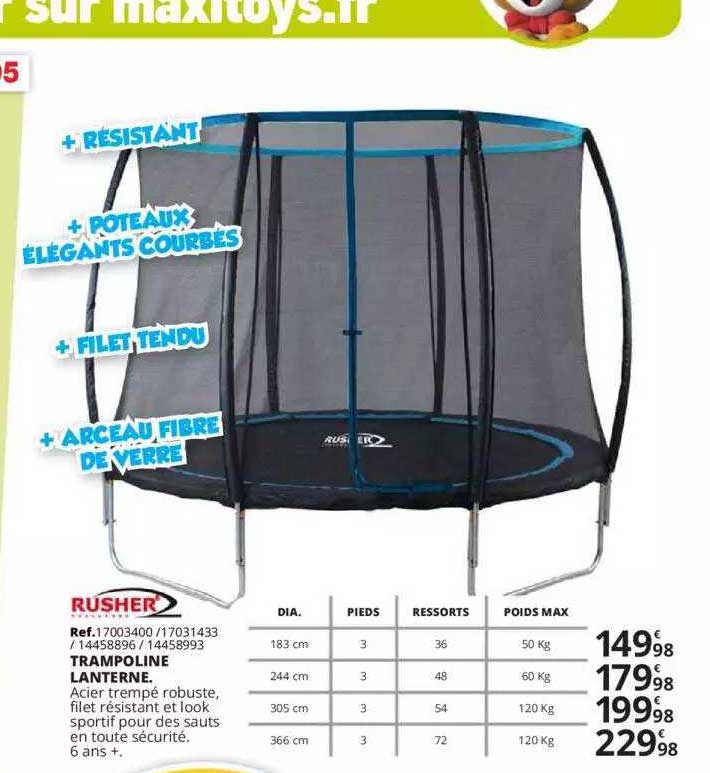 rusher trampoline lanterne