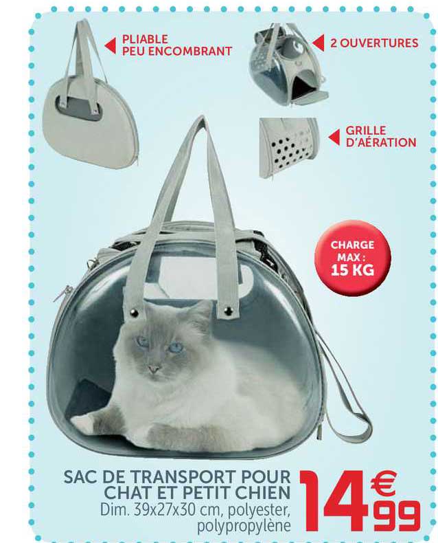 Sac De Transport Pour Chat Et Petit Chien