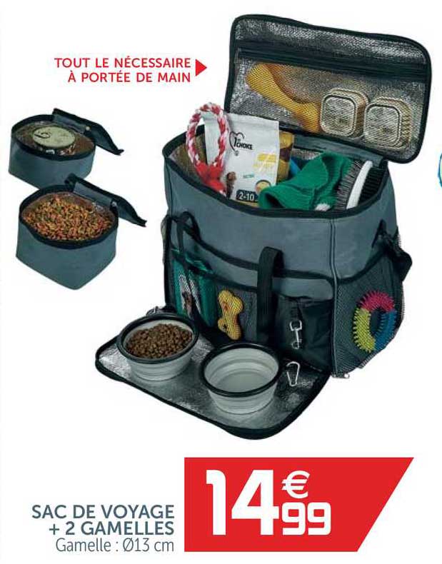 sac de voyage + 2 gamelles