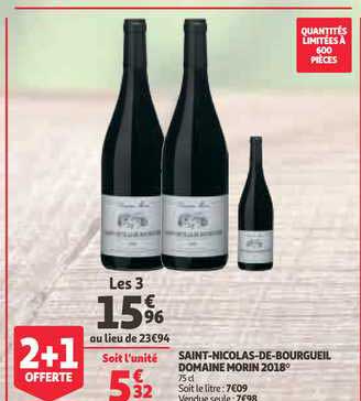 saint-nicolas-de-bourgueil domaine morin 2018