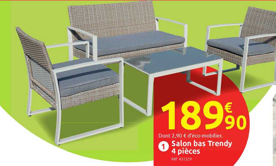 Salon Bas Trendy 4 Pièces