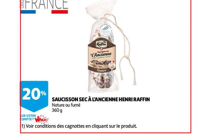 saucisson sec à l'ancienne henri raffin