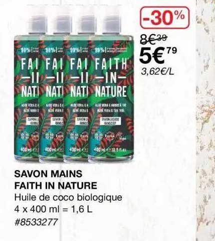 Savon Mains Faith In Nature