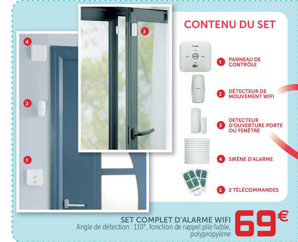 set complet d'alarme wifi