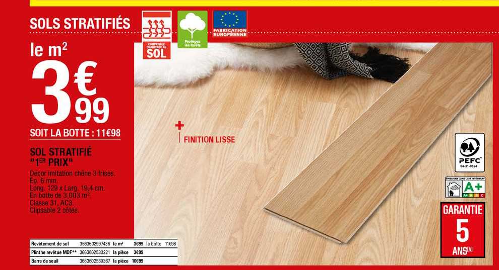 sol stratifié "1er prix"