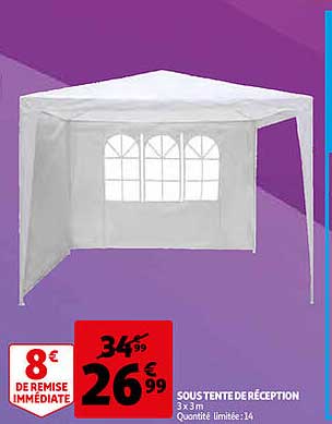 sous tente réception