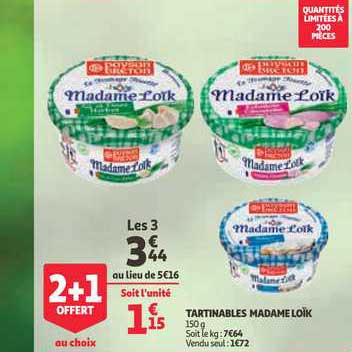 tartinables madame loïk