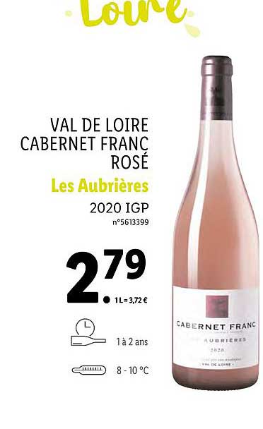 val de loire cabernet franc rose les aubrieres