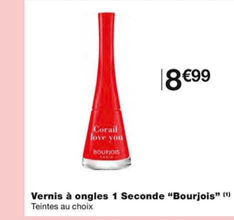 vernis à ongles 1 seconde "bourjois"