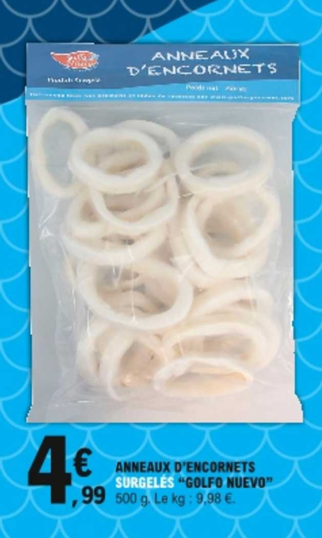 anneaux d'encornets surgelés "golfo nuevo"
