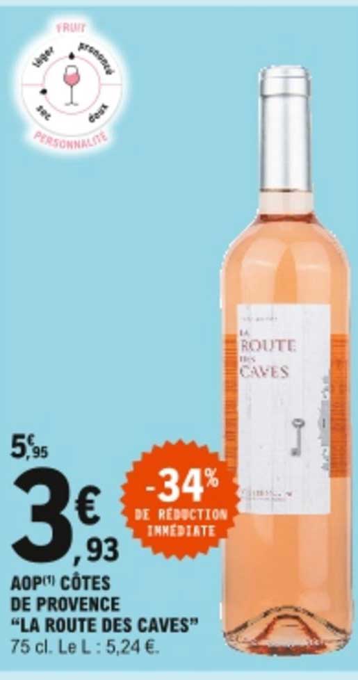 aop côtes de provence "la route des caves"