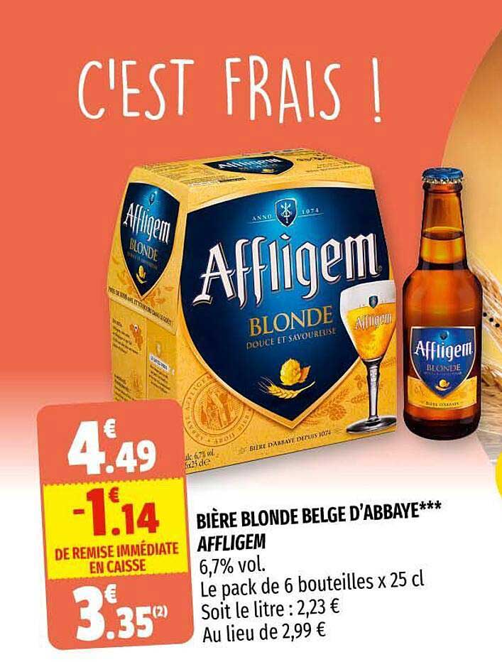Bière Blonde Belge D'abbaye Affligem