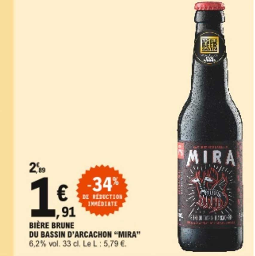 bière brune du bassin d'arcachon "mira"