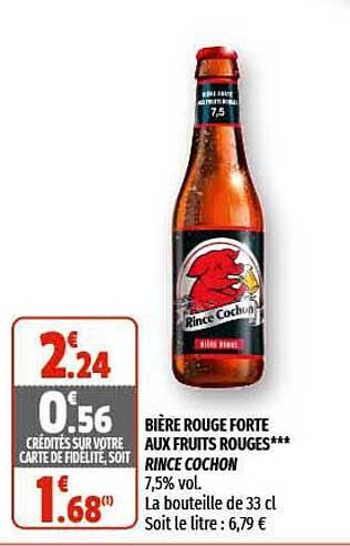 bière rouge forte aux fruits rouges rince cochon