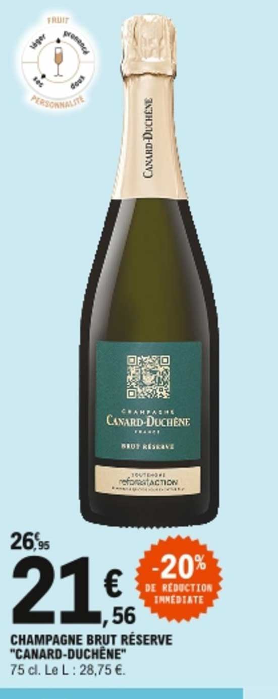 champagne brut réserve "canard-duchène"