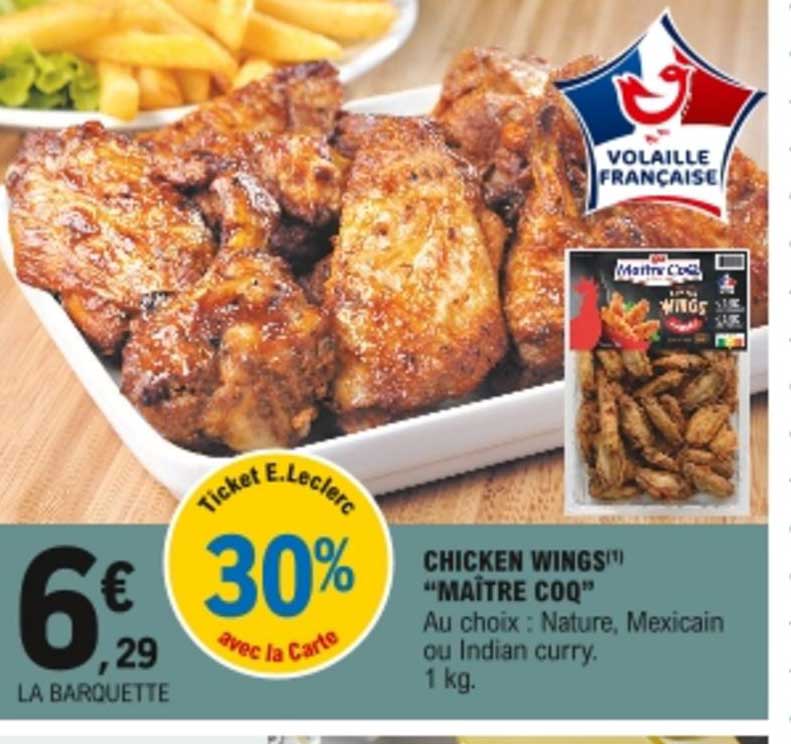 chicken wings "maître coq"
