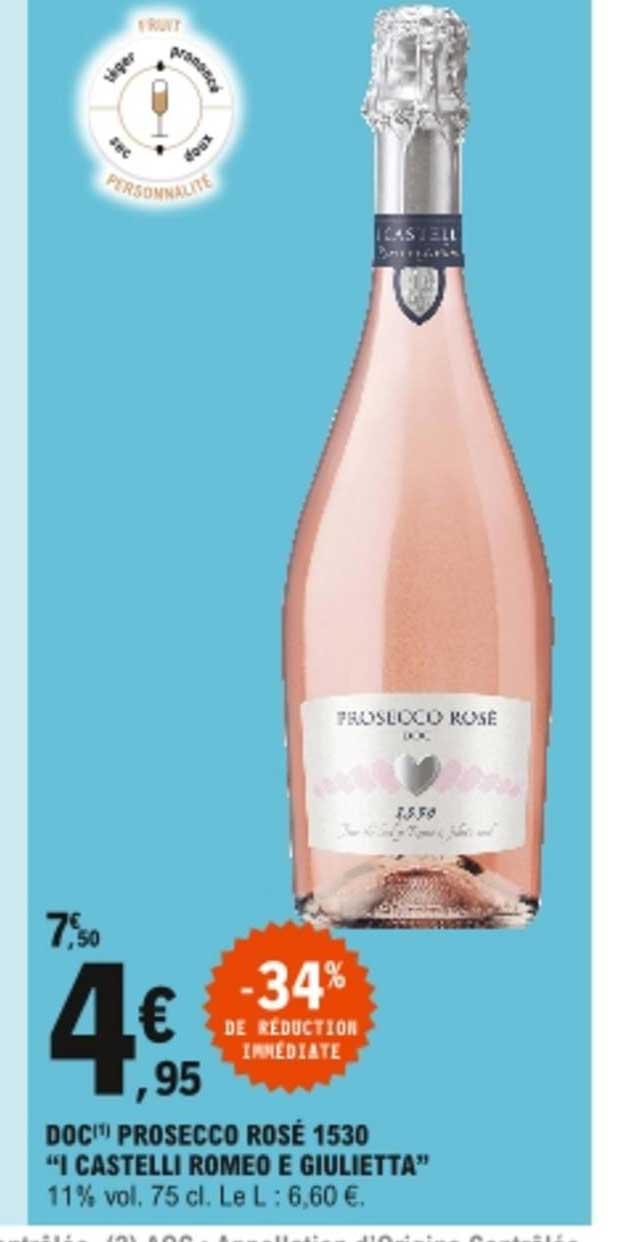 doc prosecco rosé 1530 "i castelli romeo e giulietta"