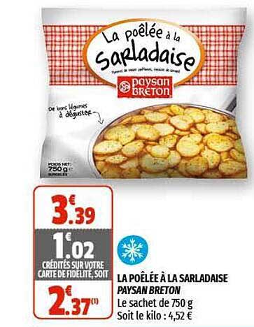 la poêlée à la sarladaise paysan breton