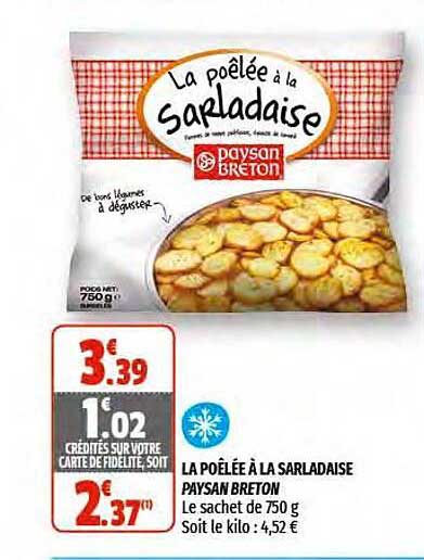 la poêlée à la sarladaise paysan breton