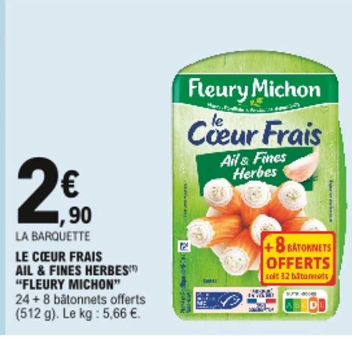 le coeur frais ail & fines herbes "fleury michon"
