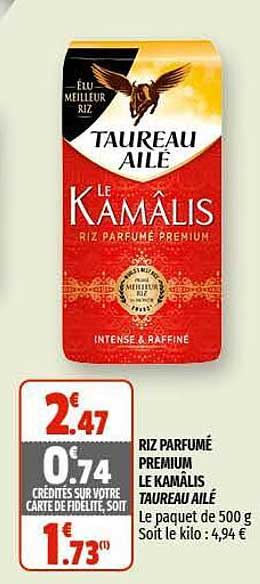 riz parfumé premium le kamâlis taureau ailé