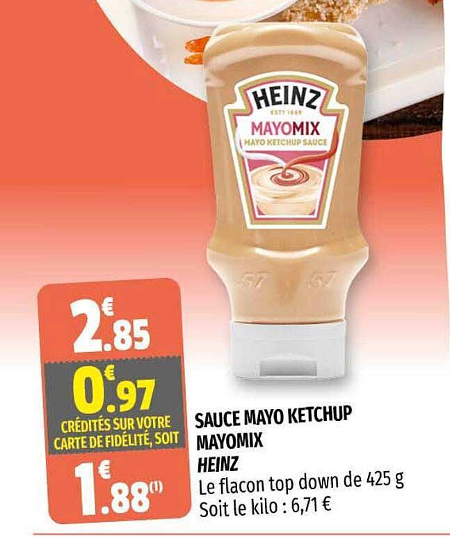 Sauce Mayo Ketchup Mayomix Heinz