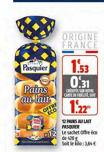 12 Pains Au Lait Pasquier