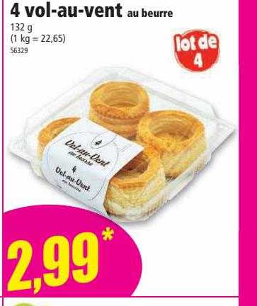 4 vol-au-vent au beurre