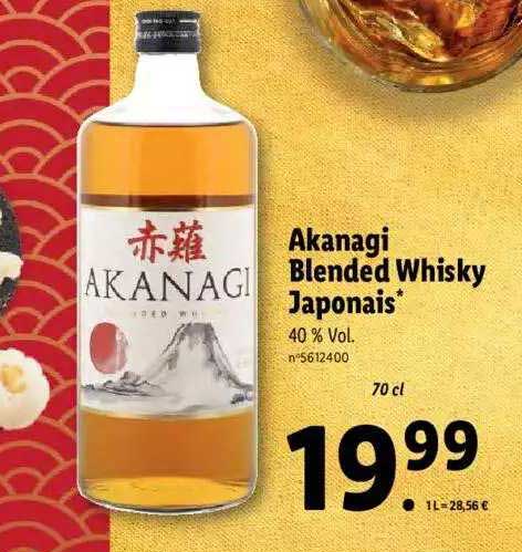 Akanagi Blended Whisky Japonais