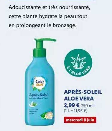 après-soleil aloé vera