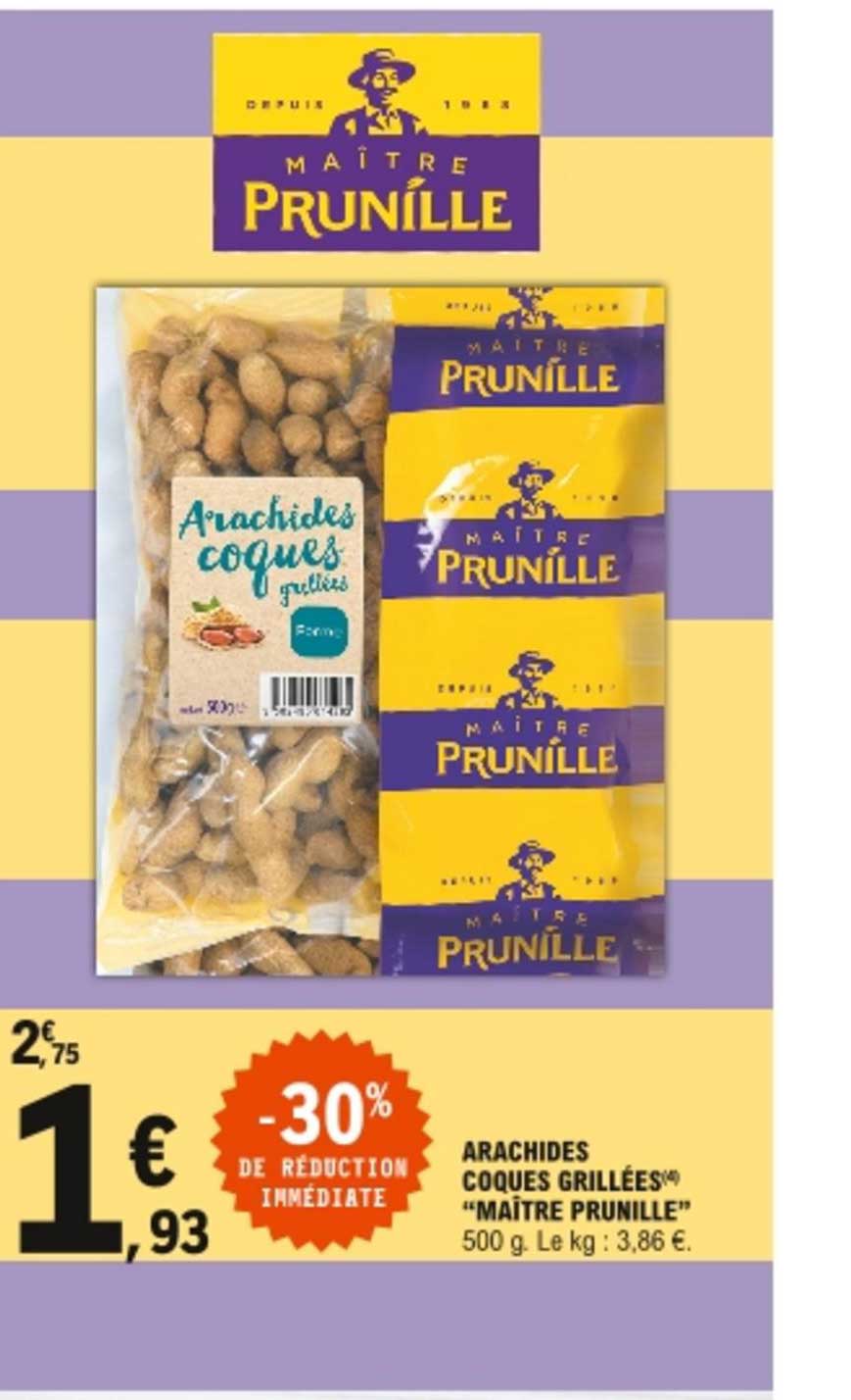 arachides coques grillées "maître prunille"